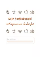 Voorbeeld - Herfstbundel - schrijven - Voorblad