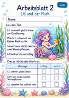 Vorschau - Arbeitsblätter - Mini-Lesetexte Klasse 2 – Meerjungfrauen lesen und verstehen | Deutsch Klasse 2 | 10 Leseübungen als PDF - Seite 2