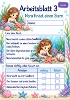 Vorschau - Arbeitsblätter - Mini-Lesetexte Klasse 2 – Meerjungfrauen lesen und verstehen | Deutsch Klasse 2 | 10 Leseübungen als PDF - Seite 3