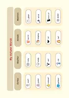 Vorschau - Poster - Englisch: FREEBIE: My Autumn Words (Klasse 5/6)— Vokabelblatt für Autumn Game & Autumn Lies - Seite 1