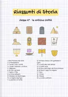 anteprima - Materiale di supporto/inclusione - Riassunti di Storia classe 4ª: con disegni e domande - Pagina di copertina
