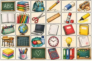 Vorschau - Spiele - Memoy zum Thema Schule - Seite 2