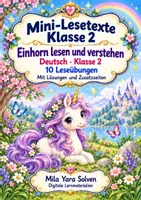 Vorschau - Arbeitsblätter - Mini-Lesetexte Klasse 2 – Einhorn lesen und verstehen | Deutsch Klasse 2 | 10 Leseübungen als PDF - Deckblatt