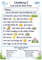 Vorschau - Arbeitsblätter - Mini-Lesetexte Klasse 2 – Einhorn lesen und verstehen | Deutsch Klasse 2 | 10 Leseübungen als PDF - Seite 2