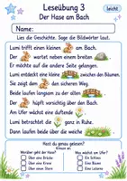 Vorschau - Arbeitsblätter - Mini-Lesetexte Klasse 2 – Einhorn lesen und verstehen | Deutsch Klasse 2 | 10 Leseübungen als PDF - Seite 3