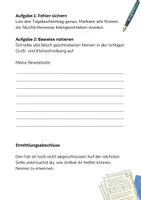 Vorschau - Arbeitsblätter - Groß- und Kleinschreibung Klasse 4 – Rechtschreibübungen mit Lösungen | Deutsch Grundschule DaZ DaF Arbeitsblätter Materialpaket Aufgaben Klasse 2 3 4 - Seite 2