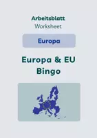 Vorschau - Arbeitsblätter - Europa: Bingo - Deckblatt
