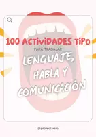 Vista previa - Refuerzo / NEE / Materiales de apoyo - LENGUAJE, HABLA Y COMUNICACIÓN (100 ACTIVIDADES TIPO) - Portada