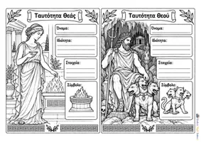 Προεπισκόπηση - Φύλλα εργασίας - Ταυτότητες θεών - Εξώφυλλο