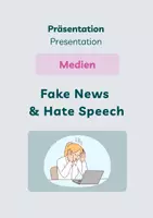 Vorschau - Präsentationen/Tafelbilder - Medien: Fake News & Hate Speech - Deckblatt