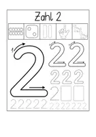 Vorschau - Arbeitsblätter - Ziffern- und Mengenerarbeitung / Hefteintrag - Seite 2