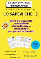 anteprima - Flashcard - Lo sapevi che... 50 curiosità scientifiche - Pagina di copertina