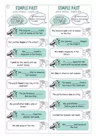 Vorschau - Aufgabenkarten - Tandem Activity Englisch: simple past irregular verbs - Seite 2