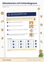 Vorschau - Arbeitsblätter - Die Steinbruch-Echse: Escape Room Brüche Mathe Klasse 6 - Rätselkarten + digitale Code-Eingabe | Bruchteile erkennen, färben, Zähler und Nenner - Seite 2