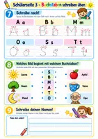Vorschau - Arbeitsblätter - Deutsch Klasse 1 Vertretungsstunde - Buchstaben Laute und Reime Silben - Seite 3
