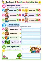 Vorschau - Arbeitsblätter - Deutsch Klasse 1 Vertretungsstunde - Erste Wörter und Satzanfang groß - Seite 2