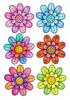 Aperçu - Matériel pour travaux manuels / dessin - Petit mot de vacances avec sucette fleur à offrir en fin d’année scolaire - Page 2