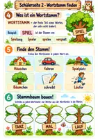 Vorschau - Arbeitsblätter - Deutsch Klasse 3 Vertretungsstunde - Wortfamilien und Wortstamm - Seite 2