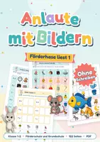 Vorschau - Arbeitsblätter - Anlaute mit Bildern | Buchstaben für Nichtleser | Klasse 1 - Deckblatt