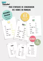 Aperçu - Affichage - Affiches de conjugaison des verbes en français - Page de couverture