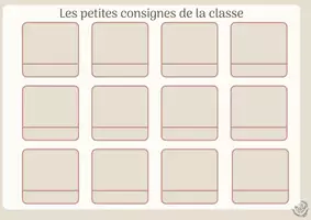 Aperçu - Matériel pour travaux manuels / dessin - Les petites consignes de la classe - Page 1