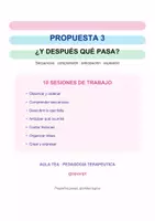 Vista previa - Refuerzo / NEE / Materiales de apoyo - PROPUESTA DIDÁCTICA 3 ¿y después que pasa? - página 1