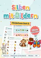 Vorschau - Arbeitsblätter - Silben mit Bildern | Silben klatschen und lesen ohne Schreiben | Klasse 1 - Deckblatt