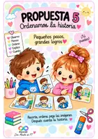 Vista previa - Refuerzo / NEE / Materiales de apoyo - PROPUESTA DIDÁCTICA 5. ORDENAMOS LA HISTORIA - Portada