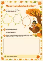 Vorschau - Arbeitsblätter - Thanksgiving Lernblätter für die Grundschule (Sachkunde und Englisch) - Deckblatt