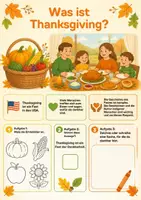Vorschau - Arbeitsblätter - Thanksgiving Lernblätter für die Grundschule (Sachkunde und Englisch) - Seite 2