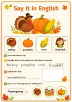 Vorschau - Arbeitsblätter - Thanksgiving Lernblätter für die Grundschule (Sachkunde und Englisch) - Seite 3
