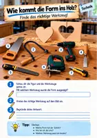 Vorschau - Arbeitsblätter - 🪵 4 Werkzeuge – ein Projekt | Werkzeugkunde: Laubsäge, Raspel, Feile & Schleifpapier | Grundschule & Realschule 🔧 - Seite 3