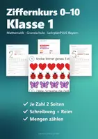 Vorschau - Arbeitsblätter - Ziffernkurs 0 bis 10 Klasse 1 – Zahlen schreiben lernen mit Schreibweg, Lineatur und Mengenbildern | Mathe Anfangsunterricht - Deckblatt