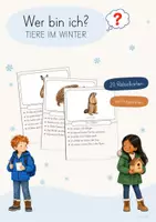 Vorschau - Spiele - Wer bin ich? Tiere im Winter | mit Präsentation | differenziert - Deckblatt