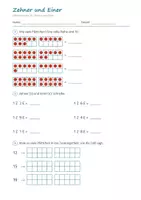 Vorschau - Arbeitsblätter - Mathe Anfangsunterricht Zahlenraum 20 Paket Klasse 1 – Ziffernkurs bis 20, Blitzblick, Zahlzerlegung, Vergleichen - Seite 3