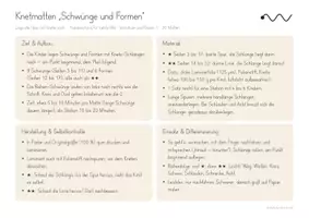 Vorschau - Fördermaterial/Inklusion - Freiarbeit: Knetmatten | Schwungübungen mit Knete | Klasse 1 und Fördermaterial - Seite 1