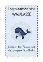 Vorschau - Präsentationen/Tafelbilder - Tagestransparenz Walklasse Übersicht Fächer Visualisierung - Seite 1