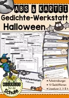 Vorschau - Arbeitsblätter - Halloween - Gedichte schreiben in der Grundschule | Deutsch - Deckblatt