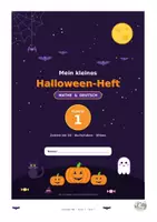 Vorschau - Arbeitsblätter - Halloween Heft Klasse 1 - Deckblatt