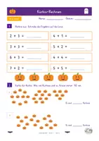 Vorschau - Arbeitsblätter - Halloween Heft Klasse 1 - Seite 1