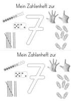 Vorschau - Arbeitsblätter - Zahlenheft zur Zahleneinführung der 7 - Seite 2