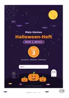 Vorschau - Arbeitsblätter - Halloween Heft Klasse 3 - Deckblatt