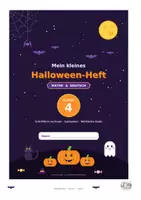 Vorschau - Arbeitsblätter - Halloween Heft Klasse 4 - Deckblatt