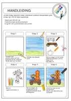 Voorbeeld - Tekenen en knutsel sjablonen - Herfstkunstproject: pompoenwagen met eigen naam en stappenplan - Pagina 1