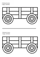 Vista previa - Manualidades / Dibujos para colorear - Proyecto de plástica de otoño: carro de calabazas con el nombre - página 2