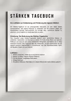 Vorschau - Interaktives Material - Stärken Tagebuch - Persönliche Entwicklung - Seite 1