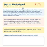 Vorschau - Arbeitsblätter - Arbeitsblätter zum Thema Allerheiligen - Seite 1