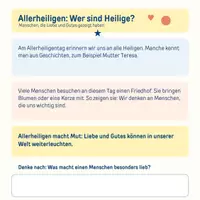 Vorschau - Arbeitsblätter - Arbeitsblätter zum Thema Allerheiligen - Seite 2