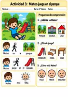 Vista previa - Hojas de trabajo - pictocuentos - página 3