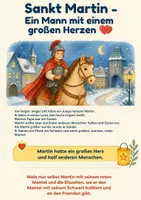 Vorschau - Arbeitsblätter - 4 Arbeitsblätter zum Thema Sankt Martin für Kinder - Seite 3